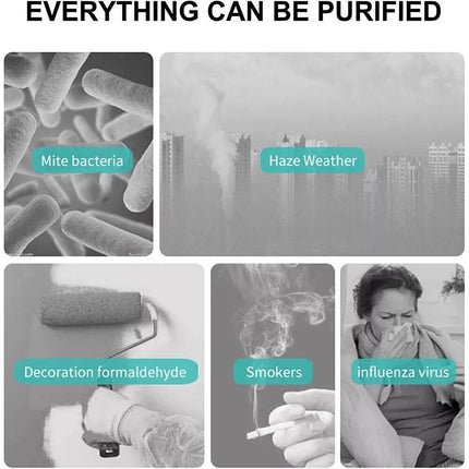 Medical Grade HEPA Air Purifier for Large Room Smoke Odor Pet - Touch