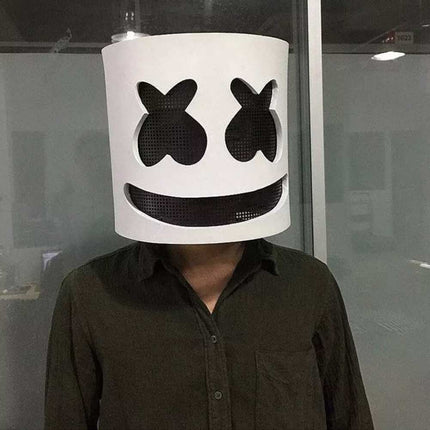 DJ Face Mask Helmet Cosplay Marshmallow Music Party Costume Mask