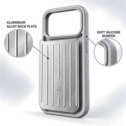 2026 New Silver Aluminum Phone Case for iPhone 18 Pro