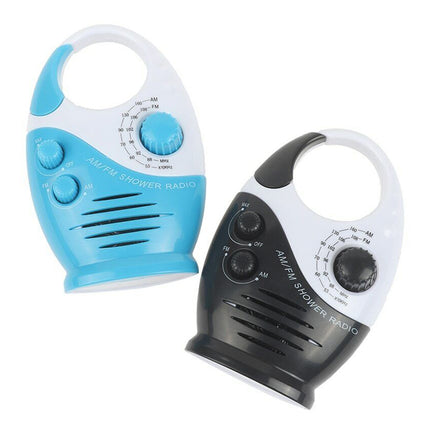 Waterproof Portable FM/AM Radio for Shower, Hanging in Bathroom