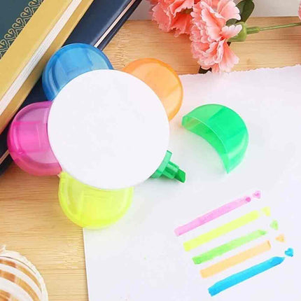 5-in-1 Flower Highlighter Multicolored Novelty Pen for Art & Craft