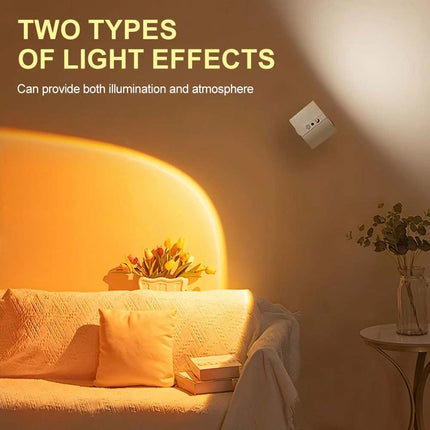 Rechargeable Magnetic LED Wall Sconce Night Lamp with Remote