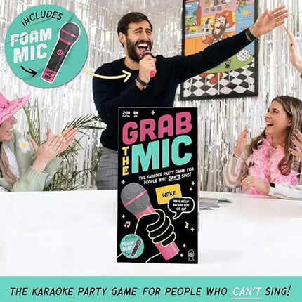 Grab The Mic Lucky Egg – Exciting Party Game for 4 People Who Can’t Sing