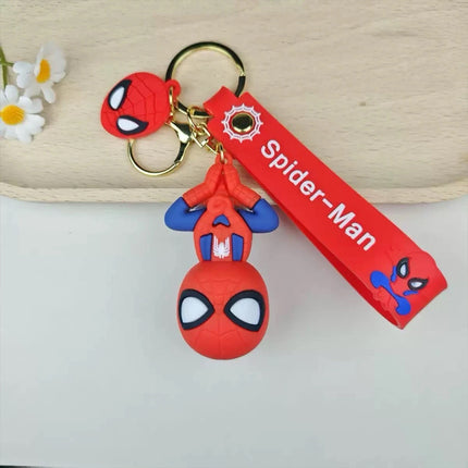 Spiderman Cartoon Keychain Keyring Gift Set Bag Clip Stocking Filler