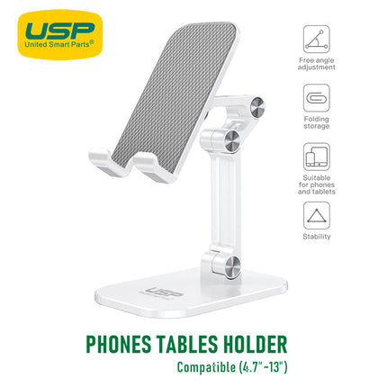 Foldable Adjustable Universal Desk Stand Holder for Phone & Tablet