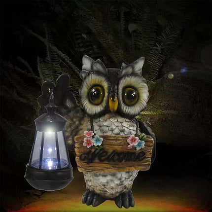 Solar Owl Garden Lamp – Patio & Indoor Welcome Decor Gift
