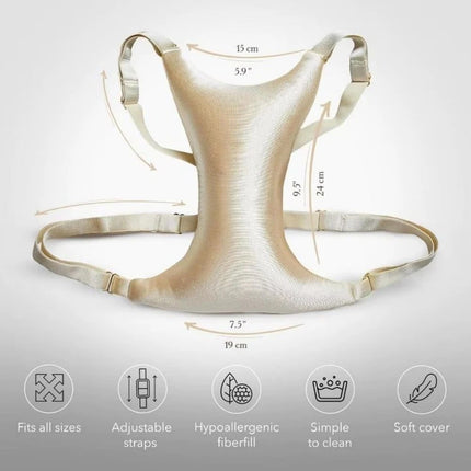 Hypoallergenic Anti-Wrinkle Sleep Pads & Breast Support Pillow for Side Sleepers