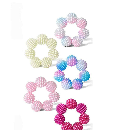 5Pcs Stress Relief Beaded Finger Rings – Fidget Toy for Autism ADHD Kids & Adults