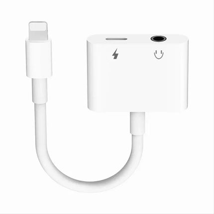 2-in-1 iPhone Jack to 3.5mm AUX Splitter for Headphone & Charger with Call