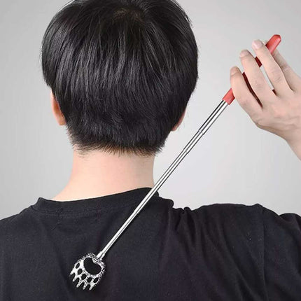 Extendable Bear Claw Back Scratcher, Portable Telescopic Massage Tool for Itch Relief