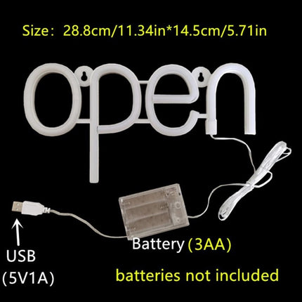 LED Open Sign Light Bar for Shop Window, Hotel, Restaurant Hanging Display