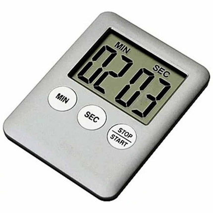Large LCD Kitchen Timer Count Up/Down Loud Alarm Magnetic