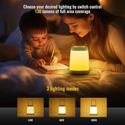 2 Pack LED Camping Lantern 3 Modes Battery Portable Bright Tent Light