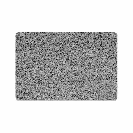 Grey Loofah Non Slip Quick Dry Bath Mat Super Absorbent Anti Mould 60x40cm