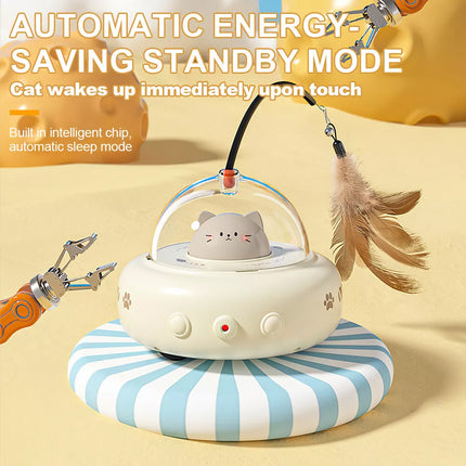 Automatic Smart Interactive LED Laser Teasing Cat Toy for Indoor Pets