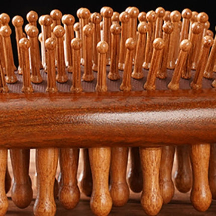 Sandalwood Air Bag Massage Hair Brush & Wood Comb for Hair Care