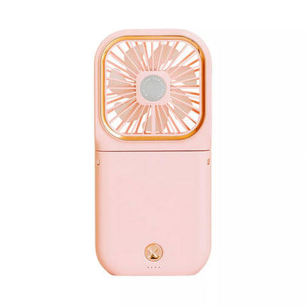 Mini Foldable Neck Fan, USB Rechargeable, Portable for Desk or Handheld Use
