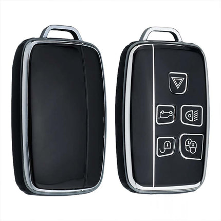 Remote Key Fob Cover Case with Rope Keyring for Range Rover Land Rover Sport Evoque Jaguar XF XJ X