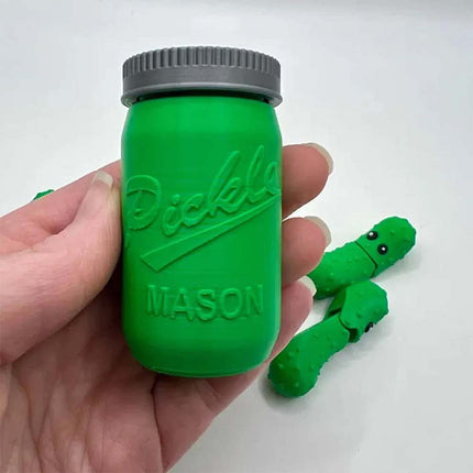 Fun 3D Printed Pickles in Mason Jar – Perfect Gifts for Everyone
