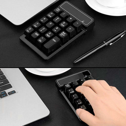 2.4GHz Wireless Mechanical Feel 19-Key Numeric Keypad