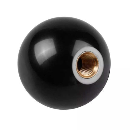 8-Ball Pool Billiard Shift Knob with Brass Inserts - Universal Manual Gear Stick for Most Cars