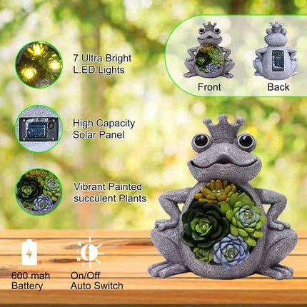Outdoor Solar Frog Garden Light – Fantasy Glow Ornament