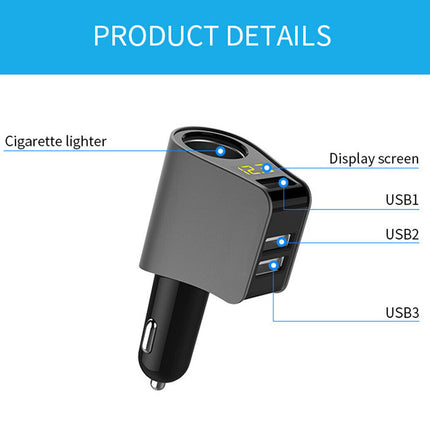 Universal Dual USB Car Charger - 3.1A Fast Charging Cigarette Lighter Adapter