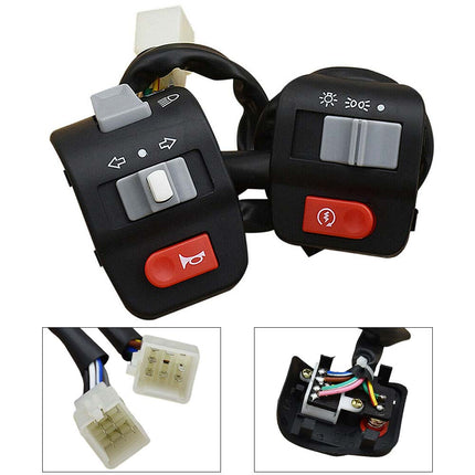 2X Motorcycle Handlebar Horn Turn Signal Light Controller Switch