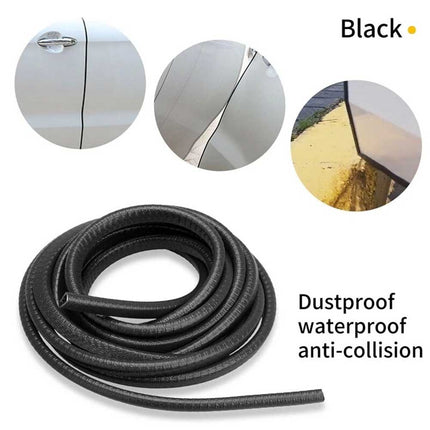 5M Black U-Shape Car Door Edge Guard | Rubber Seal Trim Protector Strip for Door Boot/Trunk