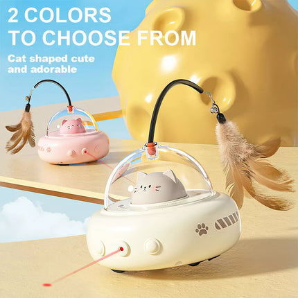 Automatic Smart Interactive LED Laser Teasing Cat Toy for Indoor Pets