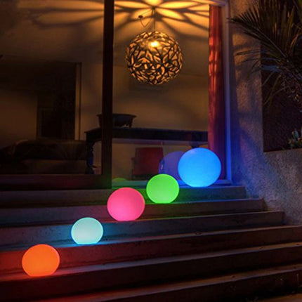 RGB 16 Colors LED Globe Orb Light with Remote - 15CM Kids Mood Night Lamp