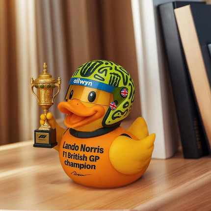 Lando Norris 2025 British GP Champ Funny Duck Ornament