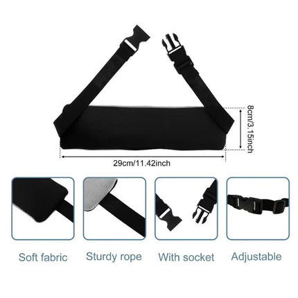 Portable Travel Neck Support Pillow with Strap for Airplane Head Rest