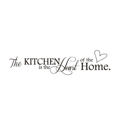 2Pcs The Kitchen Is The Heart Of The Home Wall Decal Vinyl Sticker Kitchen Home Decor 60CM