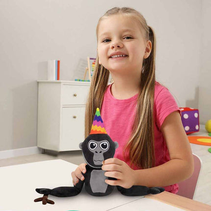 Short Plush Gorilla Monkey Stuffed Animal Toy Doll Gift for Kids