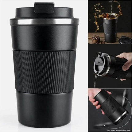510ml Stainless Steel Vacuum Insulated Travel Mug, Thermal Coffee Tea Cup Leak-Proof
