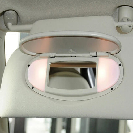 Sun Visor Vanity Mirror Cover Beige Gray for Mini R55 R56 R60 2007-2014