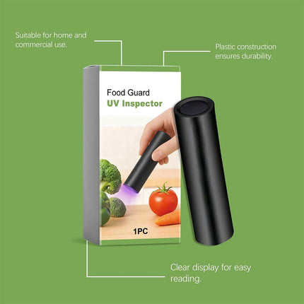 Portable UV Black Light Flashlight, UV Inspection Light for Vegetable & Food Contamination Detection