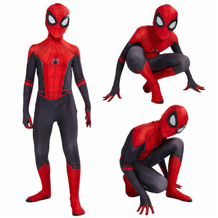 Kids Boys Spider-Man Far From Home Zentai Cosplay Costume Suit