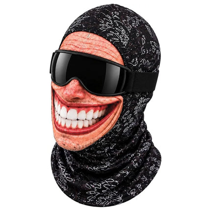 3D Funny Face Balaclava Ski Mask for Winter Outdoor Cover