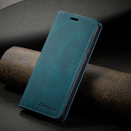 Premium Leather Magnetic Flip Wallet Case for iPhone 17