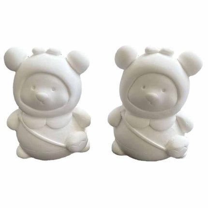10-Pack Paint Your Own Bear Decorations Arts & Crafts DIY Kit for Kids Family