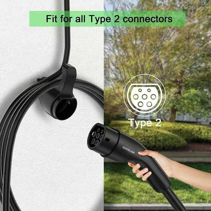 Type 2 EV Charger Cable Holder - Wall Mounted Organizer