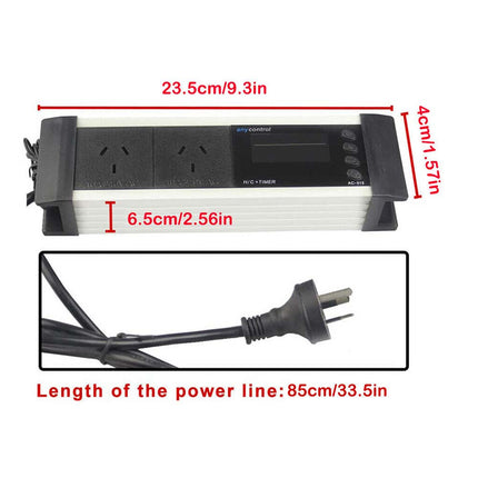 LCD Digital Day/Night Timer Temperature Thermostat for Reptile Aquarium