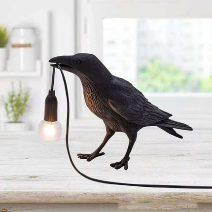 Resin Lucky Bird LED Lamp – Wall/Table/Night Light for Bedside Decor