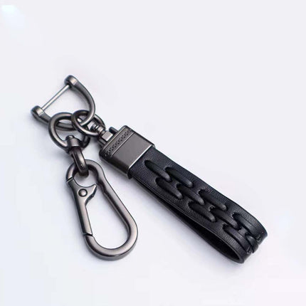 Genuine Leather Stylish Keyring for Car Keys and Keychain – Durable & Elegant Holder