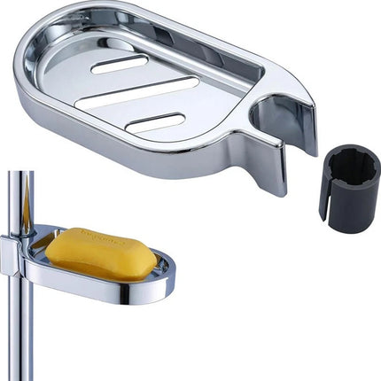 24mm Clip-on Soap Dish Tray Holder for Shower Slide Bar