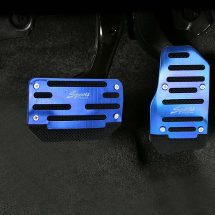 2-Pack Non-Slip Car Pedal Covers for Gas & Brake - Universal Fit, Blue