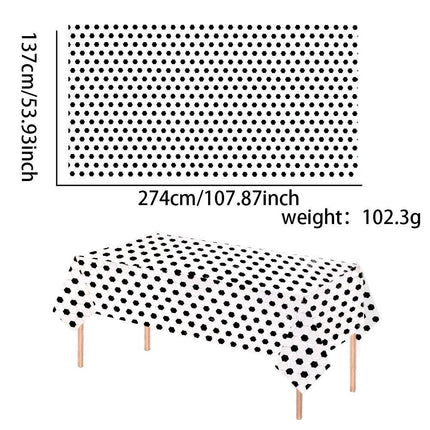 Soccer Theme Disposable Tablecloth Set of 2 for Party Background Cover