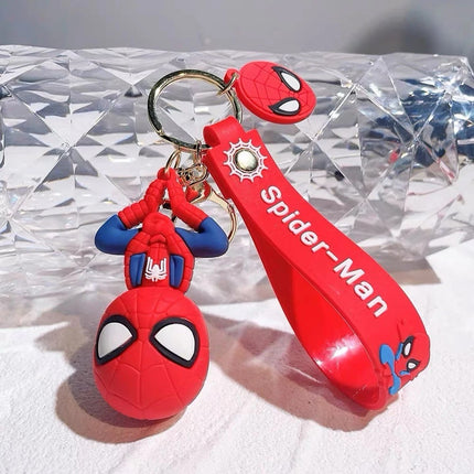 Spiderman Cartoon Keychain Keyring Gift Set Bag Clip Stocking Filler